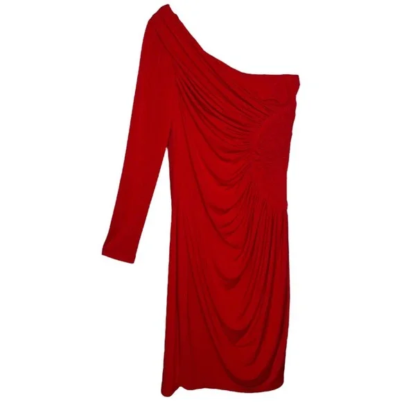 Boston Proper | Dresses | Boston Proper One Shoulder Long Sleeve Ruched Bodycon Christmas Dress Red | Poshmark Boston Proper | Dresses | Boston Proper One Shoulder Long Sleeve Ruched Bodycon Christmas Dress Red | Poshmark